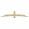 Ekena Millwork Bellingham Rough Sawn Timber Gable Bracket, Douglas Fir, 96"W x 20"H x 2"D x 6"F, 5/12 Pitch GBW096X20X0206BEL00RDF - alternate 1